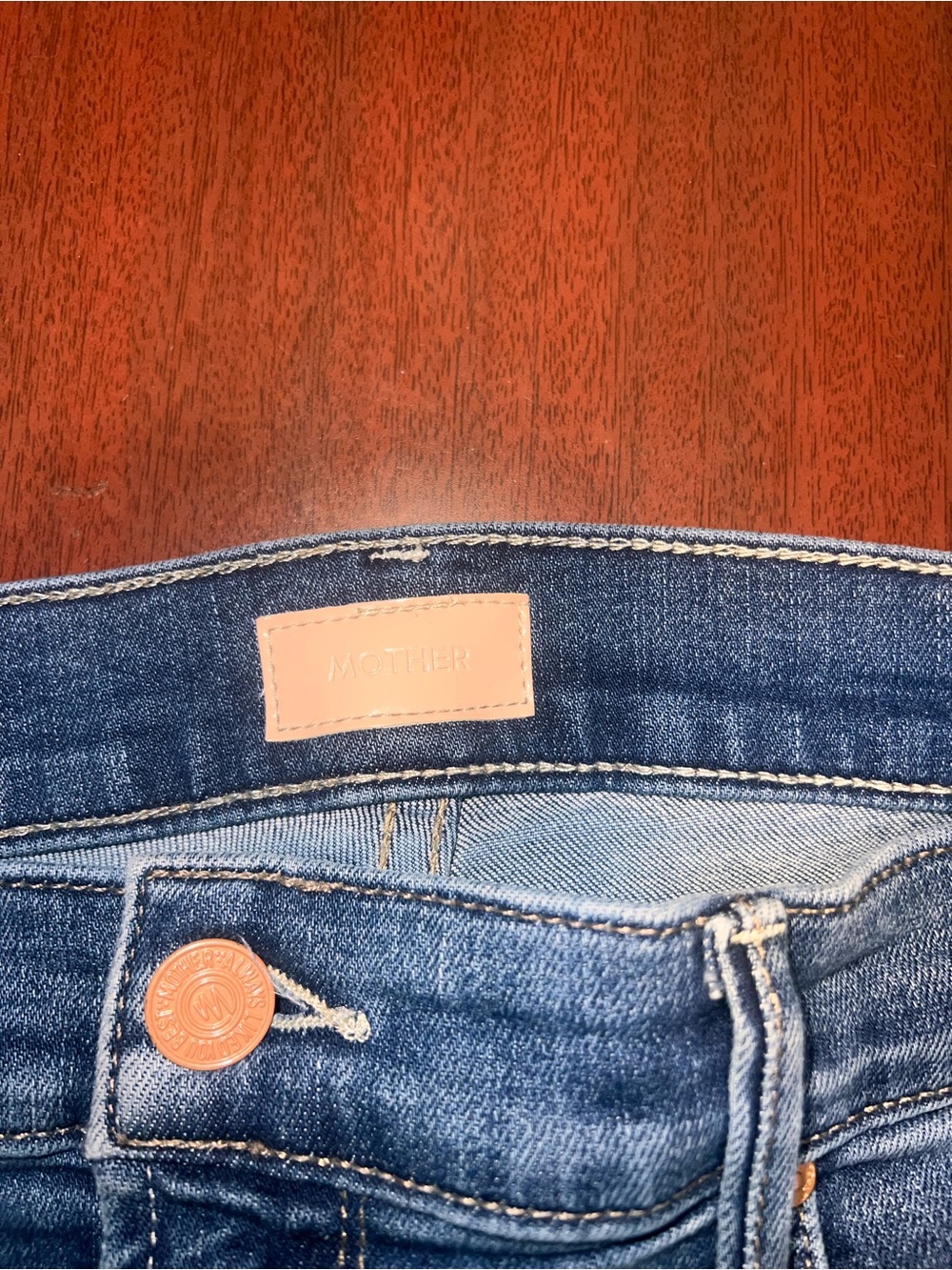 Mother The Mid Rise Dazzler Ankle Jeans Healing Jar Wash Blue - Picture 4 of 7